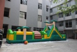 Commercial Inflatable Forest Obstacle Course with slide