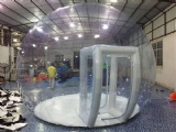 Inflatable snow globe for party exhibition