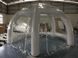Inflatable clear spider dome for party camping