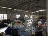 inflatable half clear tent for exhibition