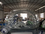 inflatable half clear tent for exhibition