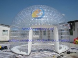 Size: 5m diameter
Material: Clear PVC + PVC tarps
Weight: About 130kgs