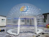 Size: 5m diameter
Material: Clear PVC + PVC tarps
Weight: About 130kgs