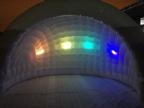 Inflatable half dome tent with LED light for party tent