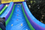 Inflatable slippery slope game