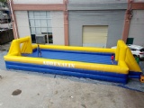 Inflatable soap football field with inflatable floor