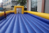 Inflatable soap football field with inflatable floor