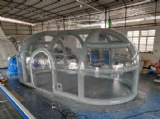 Airtight frame inflatable bubble tent