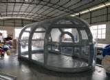 Airtight frame inflatable bubble tent