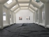 Inflatable portable hangar for MCI bus trailers tent