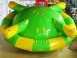 Size:4.4 m diameter, 2.1mH
Material:0.9mm PVC tarpaulin
Color: Green&Yellow
Lifespan: over 5 years