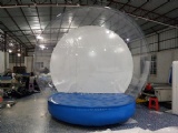 snowglobe with inflatable base