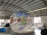 Inflatable snow globe photo booth