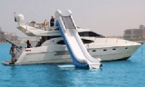 Airtight Inflatable Floating Yacht Water Slide