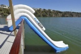 Airtight Inflatable Floating Yacht Water Slide