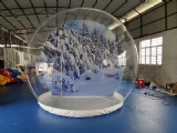 Outdoor snow globe christmas decoration