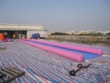 Air Sealed Inflatable Slip N side, Inflatable Water Slides For Lake