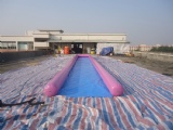 Air Sealed Inflatable Slip N side, Inflatable Water Slides For Lake