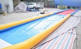 Air Sealed Inflatable Water Slides For Lake  Inflatable Slip N side