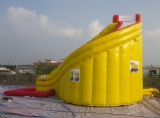 Outdoor playground inflatable water slide toys with pool