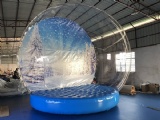 Inflatable christmas snow globe