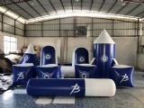 10 inflatable bunkers
Material: 0.6mm PVC tarps