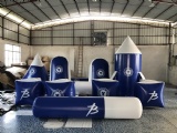 10 inflatable bunkers
Material: 0.6mm PVC tarps