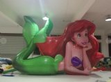Inflatable big mermaid fish shape for promotional advertising