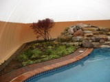 Air blow up cover tent for pool