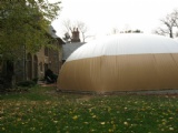 Air blow up cover tent for pool