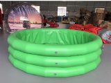 External size is 3.6m dia 
Maternal: 0.9mm PVC Tarp
Color：Green
Weight about 54kgs
