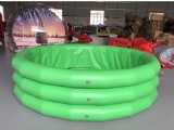 External size is 3.6m dia 
Maternal: 0.9mm PVC Tarp
Color：Green
Weight about 54kgs
