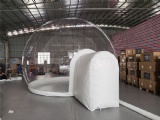 Size: 6m diameter of the dome
Material: Clear PVC&PVC tarpaulin
Color: White or can be customized
Weight: 80*60*60cm,70kgs/pcs