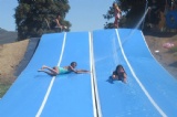 Inflatable city water Slip & Slide gymnastics mat