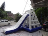 Floating Water Action Tower with Climbing Slide