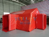 Inflatable medical defending isolation tent