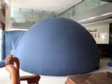 Mobile inflatable planetarium projection dome tent