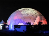 360 projection inflatable dome tent