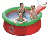 Round inflatable family swimming pool