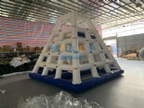 inflatable water climbing tower with slide