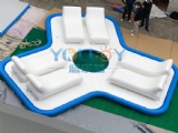 inflatable party dock island