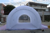 Mobile inflatable car wash tent canopy