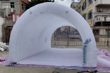 Mobile inflatable car wash tent canopy