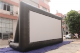 Inflatable outdoor movie screen