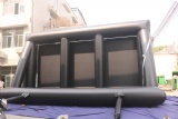 Inflatable outdoor movie screen