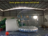 Inflatable clear snow globe ball