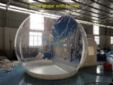 Inflatable clear snow globe ball