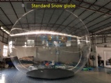 Inflatable clear snow globe ball