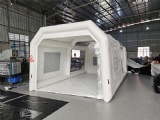 Inflatable spray booth car detailing tent