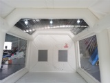 Inflatable spray booth car detailing tent